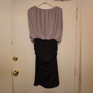 Suzi Chin Mauve And Black Dress